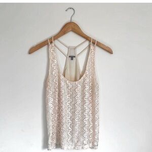 Charlotte Russe Textured Strappy Tank Top